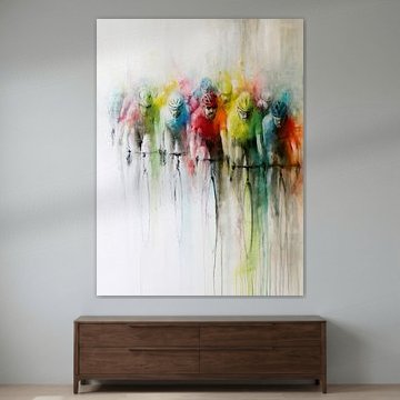 Fietsend Vervagen in Kleuren