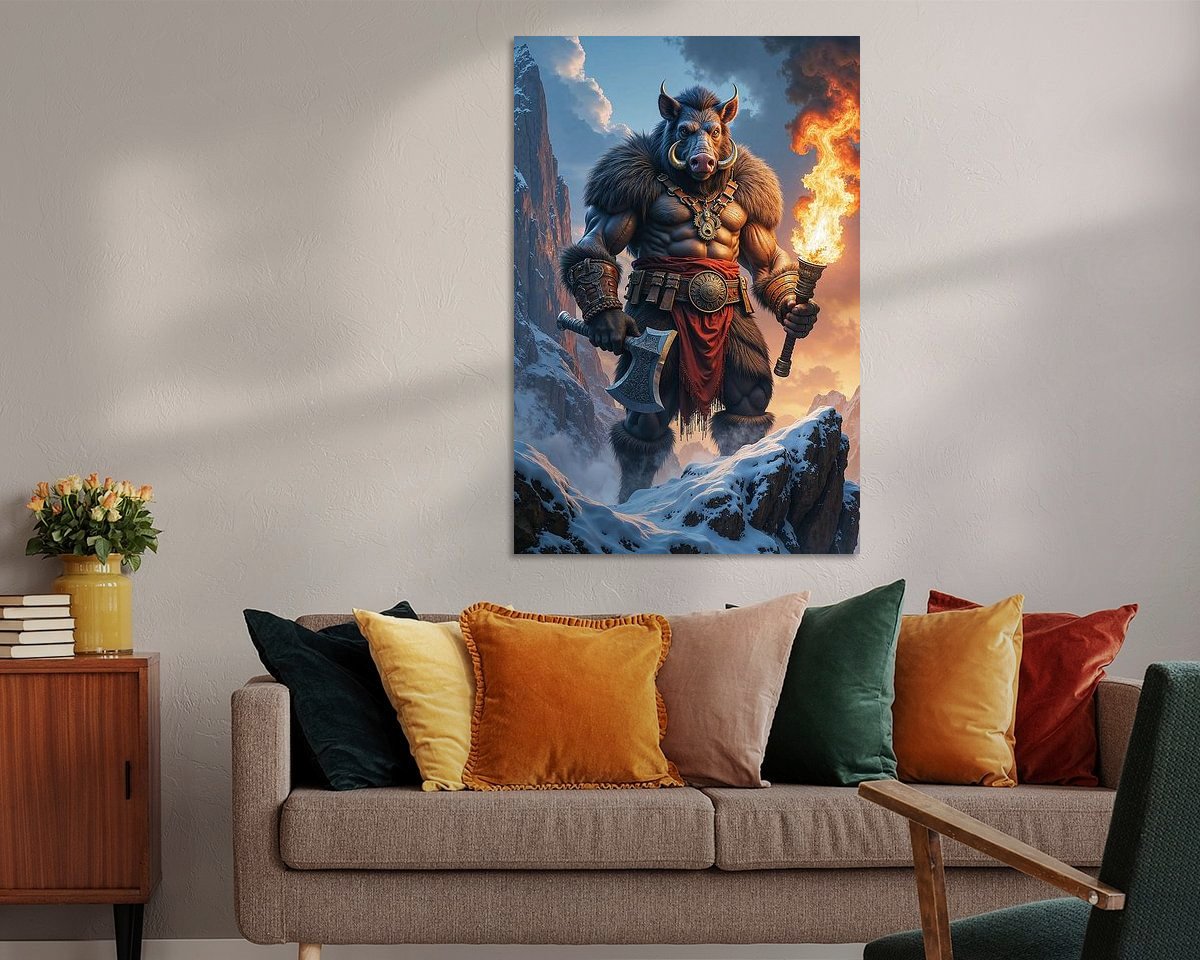 Example of the artwork in a room