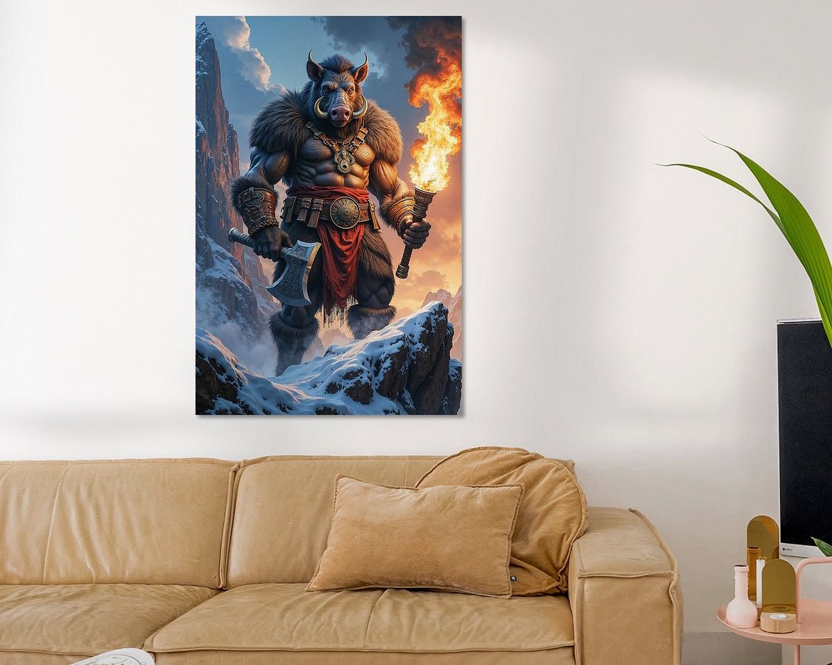Example of the artwork in a room