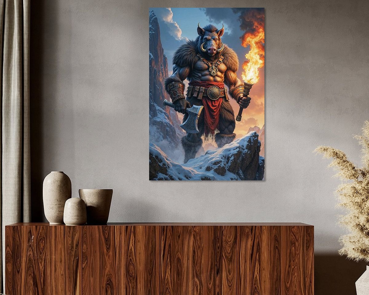 Example of the artwork in a room