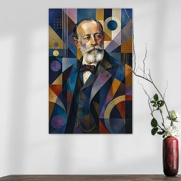 A painting of the French composer and pianist Camille Saint-Saëns. by Johannes