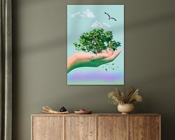 Example of the artwork in a room