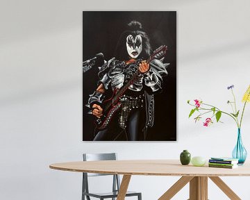  Gene Simmons van Kiss schilderij van Paul Meijering