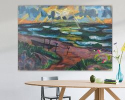 Example of the artwork in a room