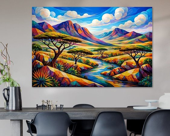 Example of the artwork in a room