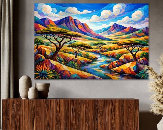 Example of the artwork in a room