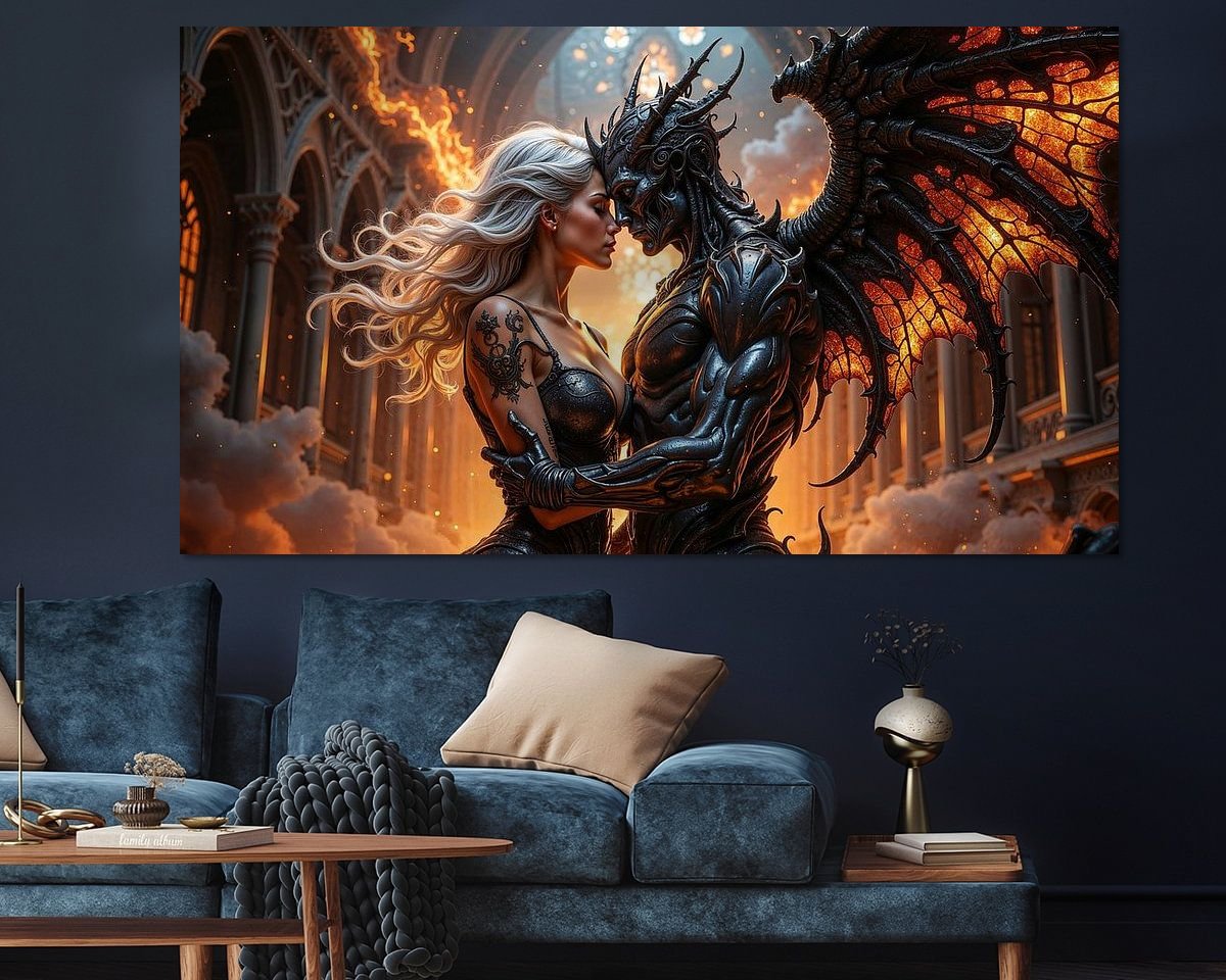 Example of the artwork in a room