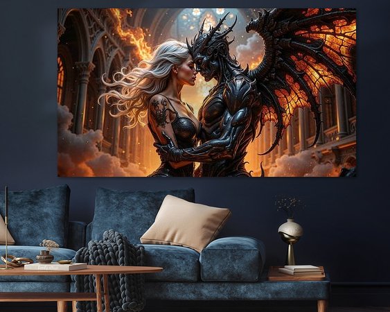 Example of the artwork in a room