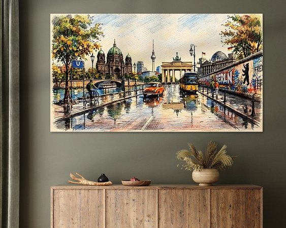 Example of the artwork in a room