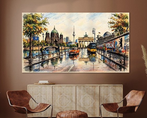 Example of the artwork in a room