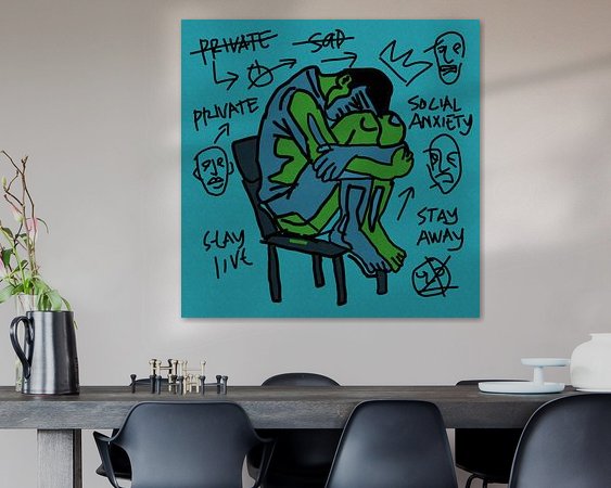 Example of the artwork in a room