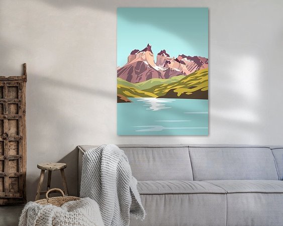Example of the artwork in a room