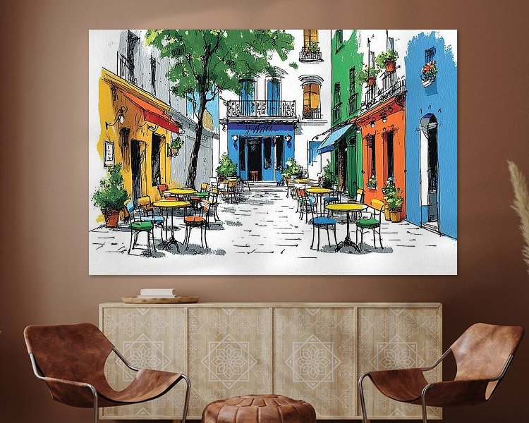 Example of the artwork in a room