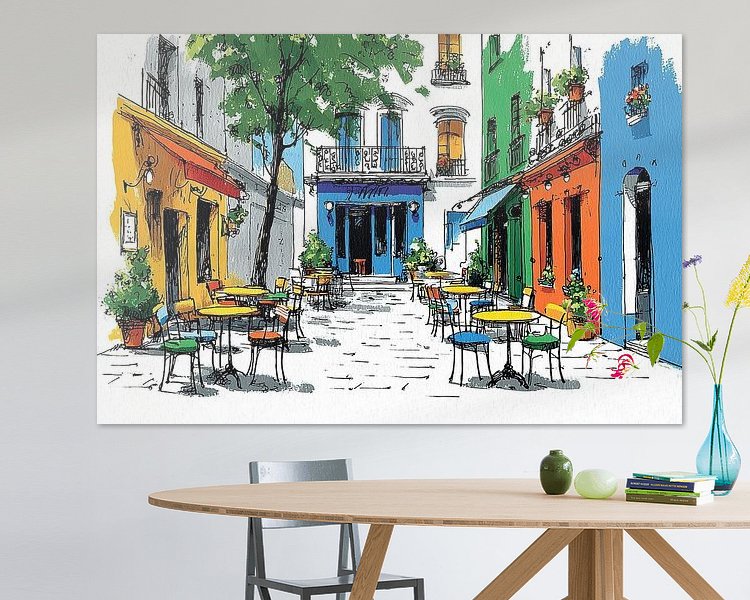 Example of the artwork in a room