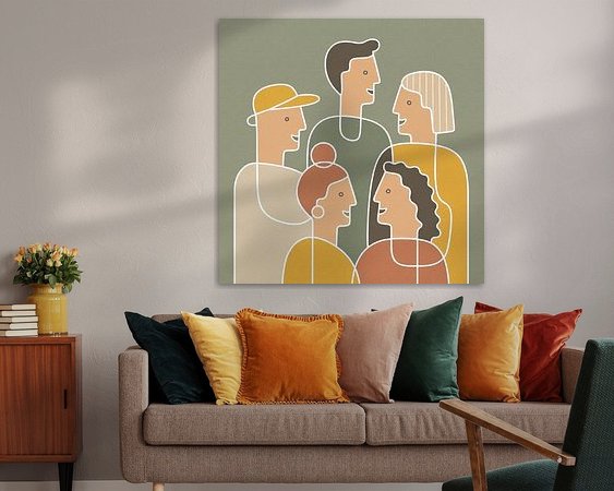 Example of the artwork in a room