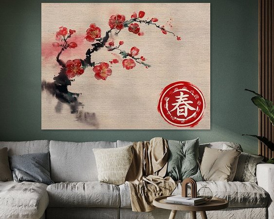 Example of the artwork in a room
