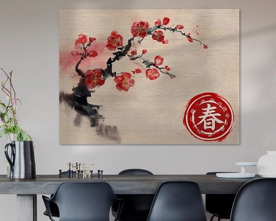 Example of the artwork in a room
