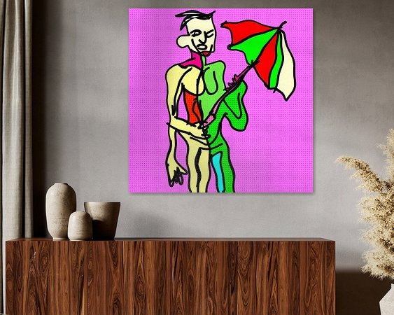 Example of the artwork in a room