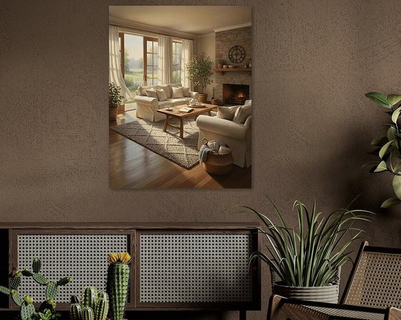 Example of the artwork in a room