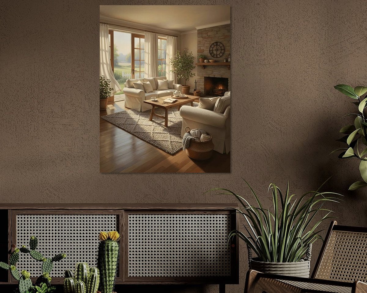 Example of the artwork in a room