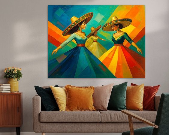 Example of the artwork in a room