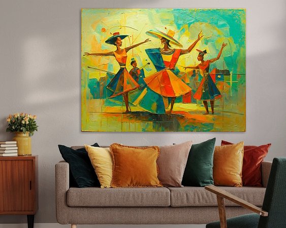 Example of the artwork in a room