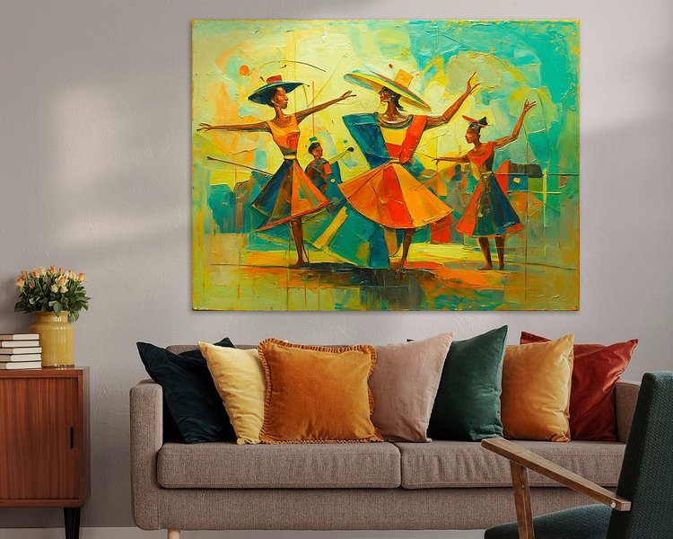 Example of the artwork in a room