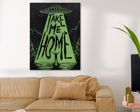 Example of the artwork in a room