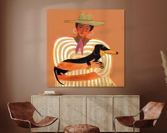 Example of the artwork in a room