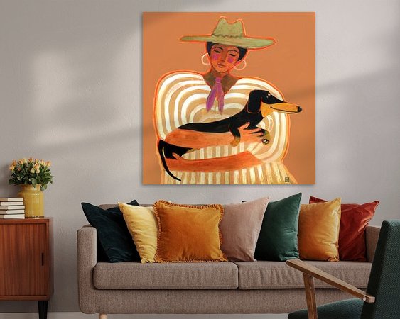 Example of the artwork in a room