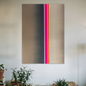 Fade — Neon Stripe Art Print | House He[art]