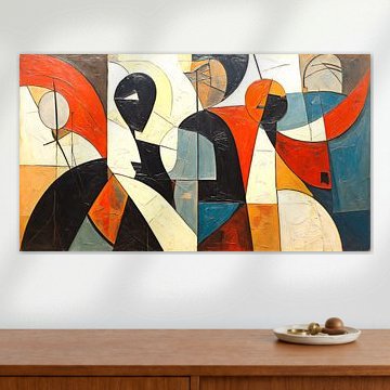 Abstract Geometric Portraits in Cubist Style - 6