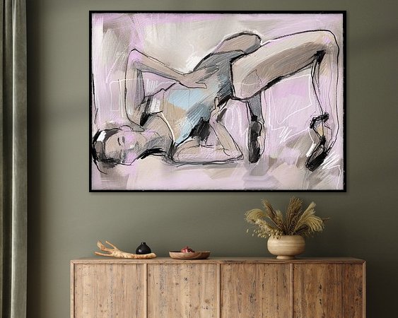 Example of the artwork in a room