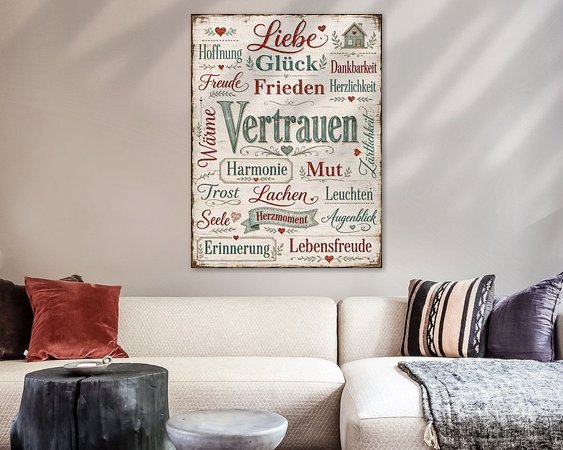 Example of the artwork in a room