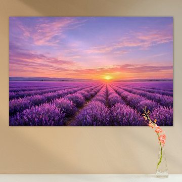Lavendelglühen im Abendhimmel – Lavender Glow Beneath the Evening Sky von ButterflyPix