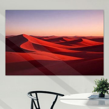 Sunfire Across the Desert Dunes