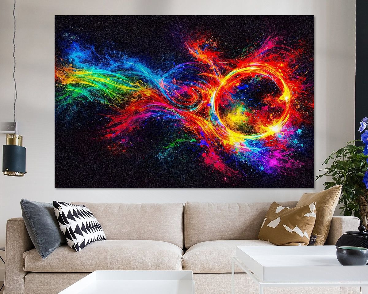 Example of the artwork in a room