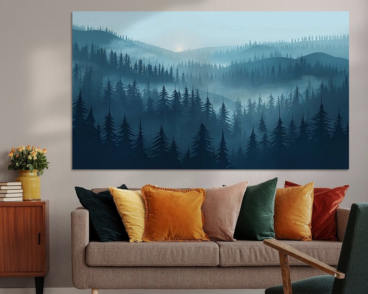 Example of the artwork in a room