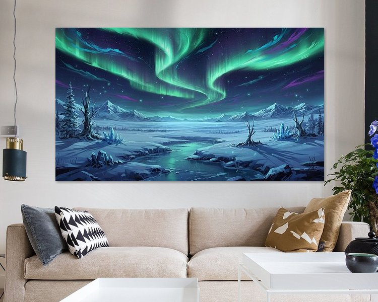 Example of the artwork in a room