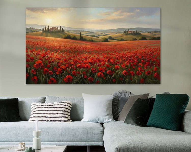 Example of the artwork in a room