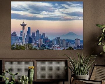 Skyline van Seattle van Thomas Klinder