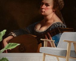 Example of the artwork in a room
