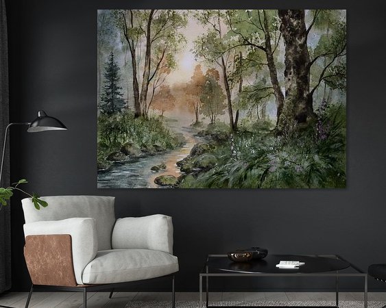 Example of the artwork in a room