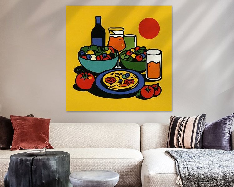 Example of the artwork in a room