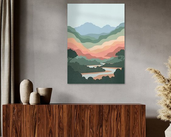 Example of the artwork in a room