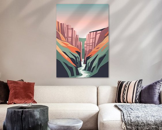 Example of the artwork in a room