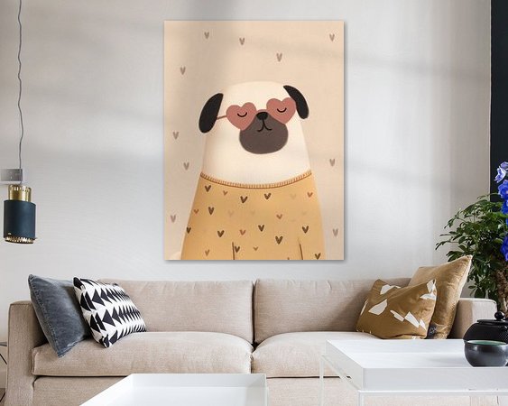 Example of the artwork in a room