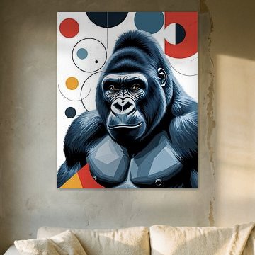 Gorilla: abstract and geometric by Liona Toussaint