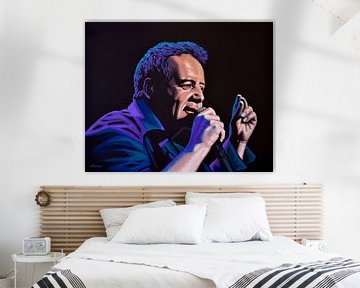 Jim Kerr of The Simple Minds Painting