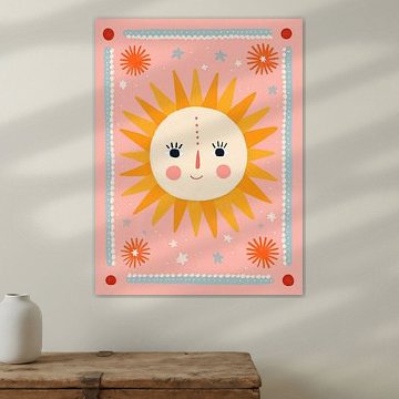 Boho-Sonnen-Gesicht – Verspieltes Kinderzimmer im Himmelsstil